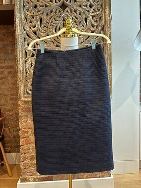 Gaâla Paris Tweed Mini Skirt Navy Blue - Size 34